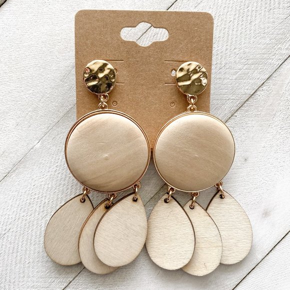 Jewelry - Faux Wood Earrings